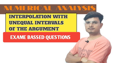 Numerical analysis | Interpolation with unequal intervals of the argument | Examples