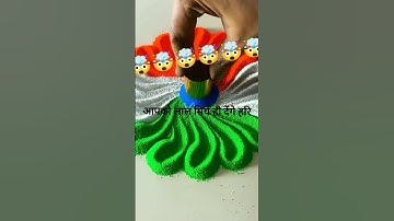 I Made the Flag of India With Beads!#shorts #reverse #funny