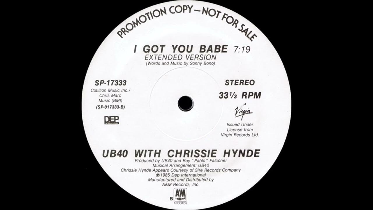 UB40 With Chrissie Hynde I Got You Babe (Extended Version) YouTube