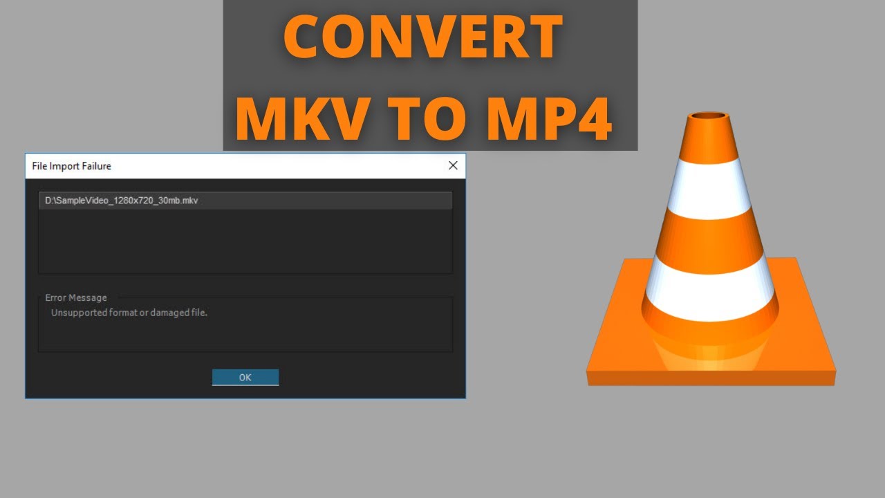 How to convert mkv files to mp4 using vlc media player YouTube