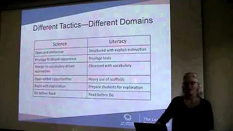 Jacqueline Barber, Science and Literacy: Better To...