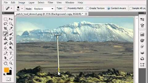 Photoshop CS5 Tutorial: Healing Brush Tool: How to remove an object from your photo