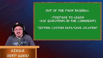 Setting a Custom Data Path - Out of the Park Baseball for Newcomers