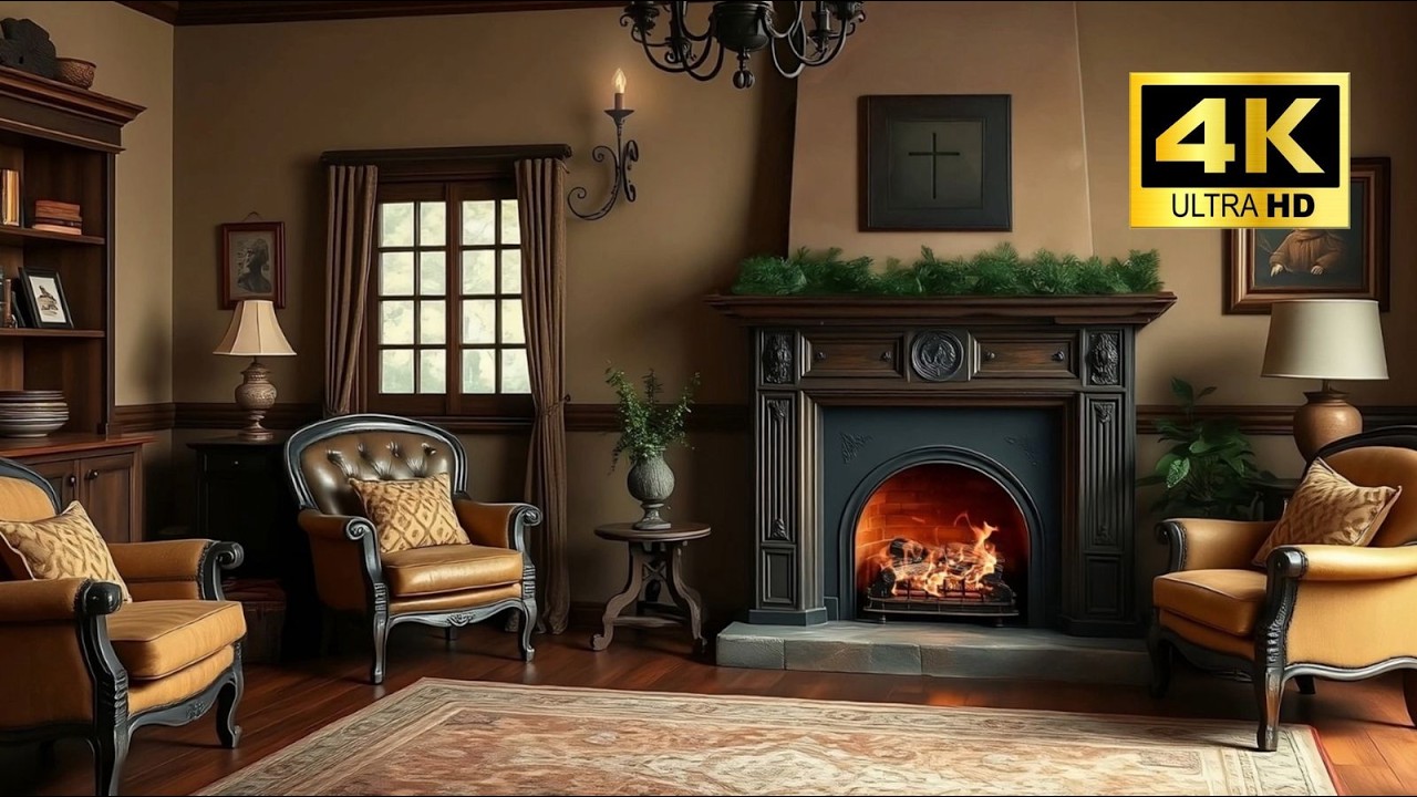 🔥 Warm Fireplace Ambience | Peaceful Fire Sounds for Deep Sleep