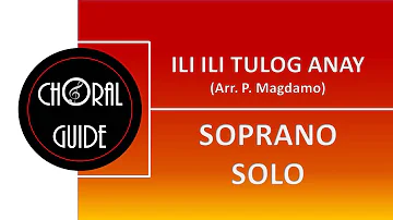 Ili-Ili Tulog Anay   SOPRANO SOLO