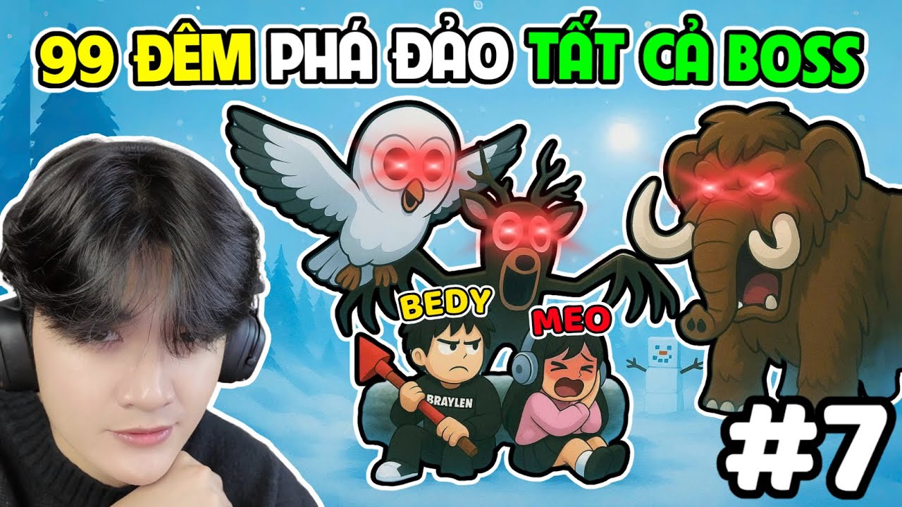 BEDY VÀ MEO PHÁ ĐẢO TẤT CẢ BOSS TỪ DỄ ĐẾN KHÓ NHẤT TRONG 99 ĐÊM TRONG RỪNG | ROBLOX