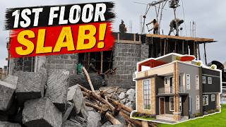 The Biggest Milestone Yet! 1st Floor Slab Casting | Kamakis Maisonette