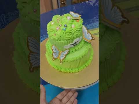 Lemon flavoured Birthday cake || Birthday cake | #shorts