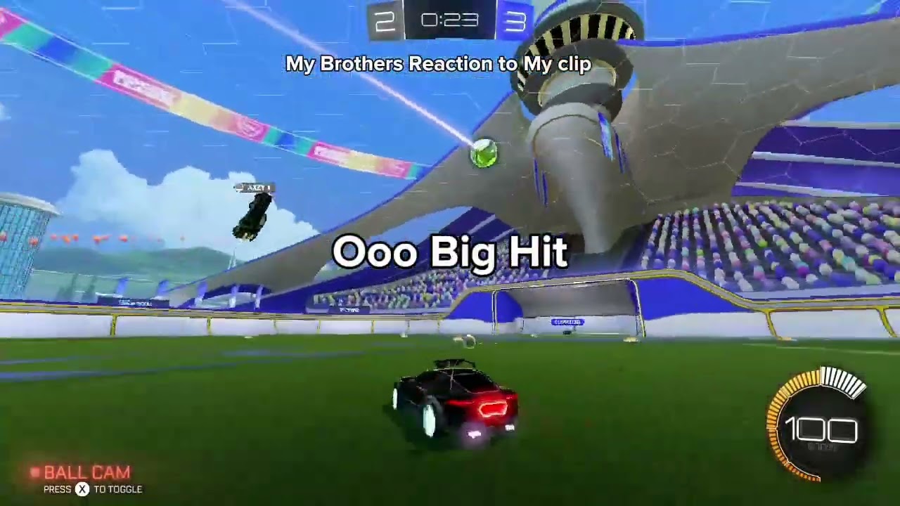 My Brothers Reaction To My Rocket League Shot 