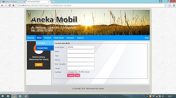 Membuat Input dan Tampil Data dengan PHP - CRUD Part 1