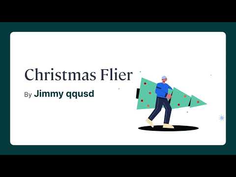 Christmas Flier by Jimmy qqusd - video from Flat