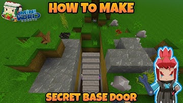 How to Make Secret Base Door | Mini World Creata | Tutorial