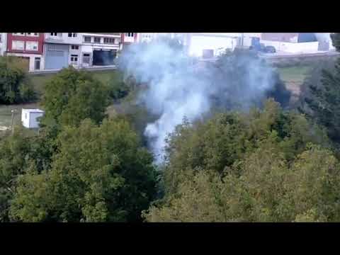 Un incendio en un cobertizo en O Carme obliga a intervenir a los bomberos