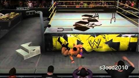 WWE Smackdown vs Raw 2011 - Tables Match - Justin Gabriel vs David Otunga Part 2_2_ Nxt Part3
