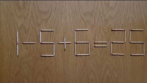 Математична головоломка. Перемістити 1 сірник щоб наша рівність була правильною