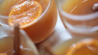 Bourbon Spiked Mulled Apple Cider Recipe || KIN EATS