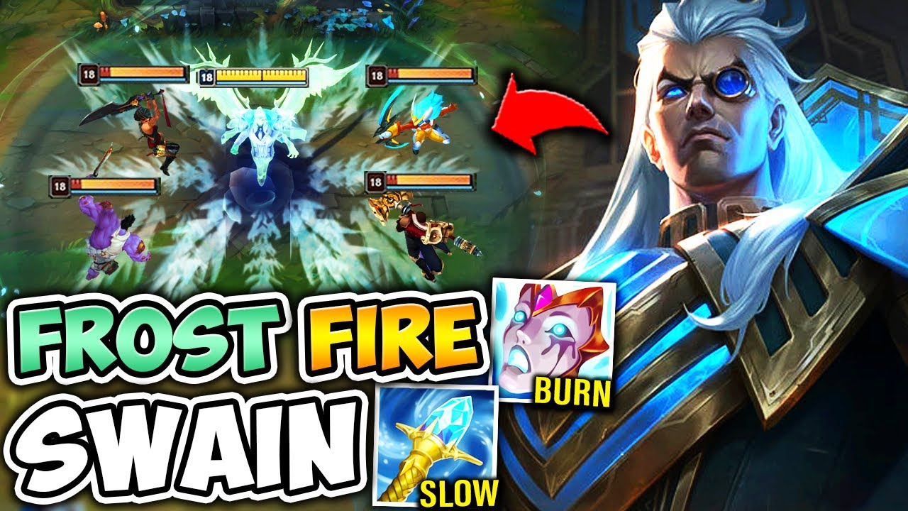 swain lol  2022 Update  YOU CAN'T ESCAPE THE SLOW BURN SWAIN BUILD! (AOE MELT EVERYTHING) - League of Legends