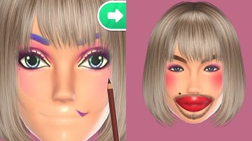 Doll makeover game play video level 42 all levels video Android, iOS Gemes