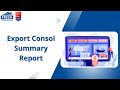 Export Consol Summary Report in Fresa Application
