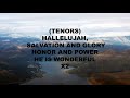 Hallelujah, salvation and glory video instrumetald