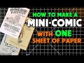 How To Make A Mini-Comic with One Sheet Of Paper