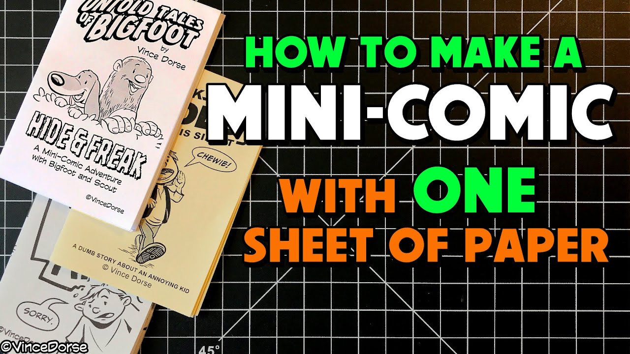How To Make A Mini-Comic with One Sheet Of Paper 