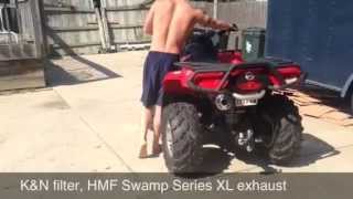 2009 Can Am 650 Outlander HMF exhaust