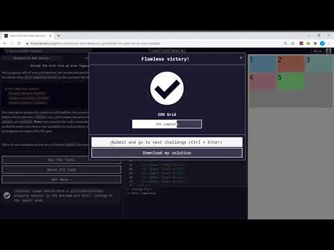 CSS Grid (14/22) | Divide the Grid Into an Area Template | freeCodeCamp