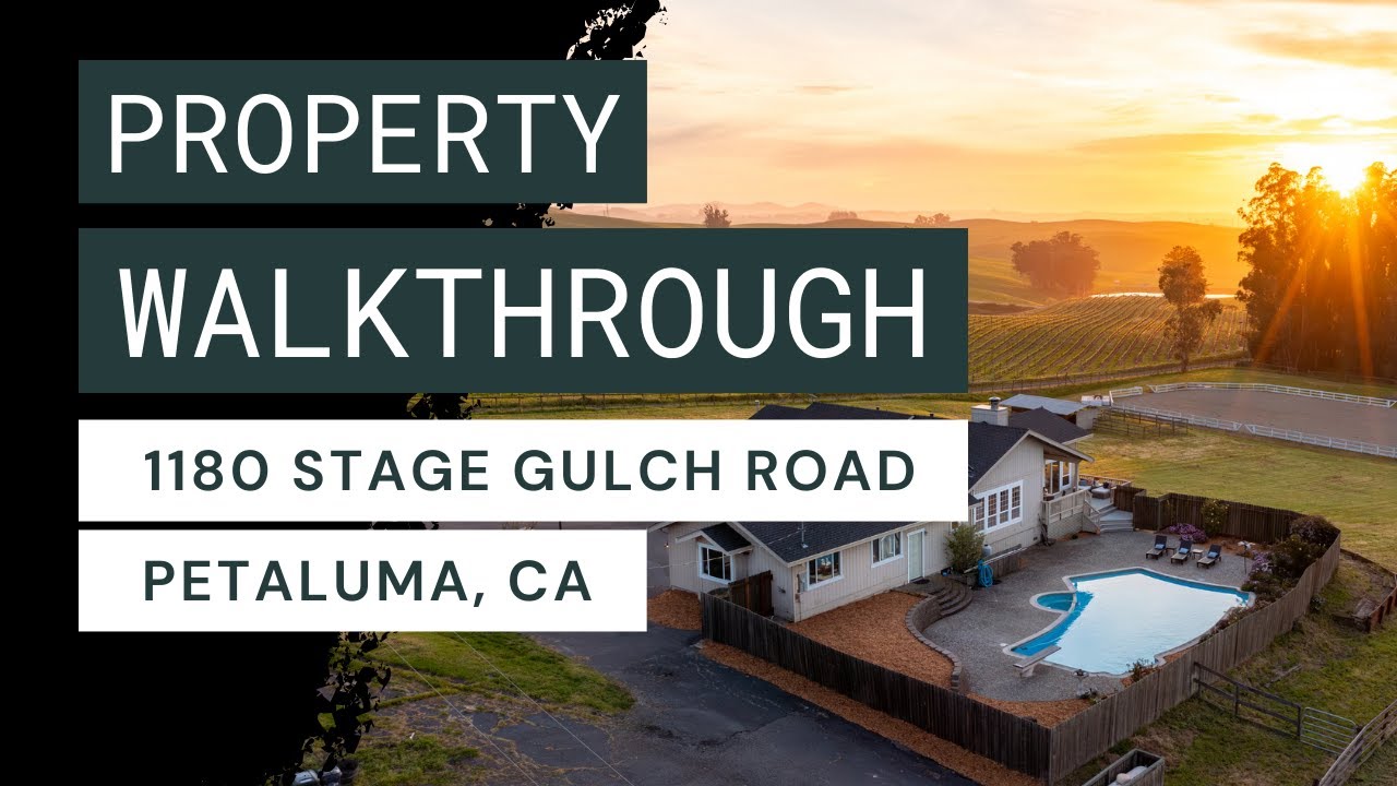 1180 Stage Gulch Road, Petaluma - Property Walkthrough - YouTube