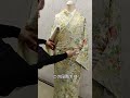 おはしょりをキレイにする方法 #着付け #着物 #kimono #振袖