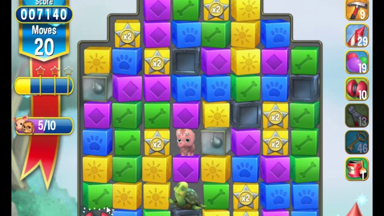 Pet Rescue Saga, Pet Island, 19th July 2017, level 3 😈 ►TOBIAS DEAMON◄
