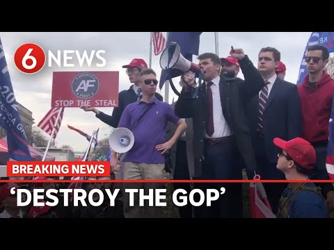 Trump supporters chant 'Destroy the GOP' at protest