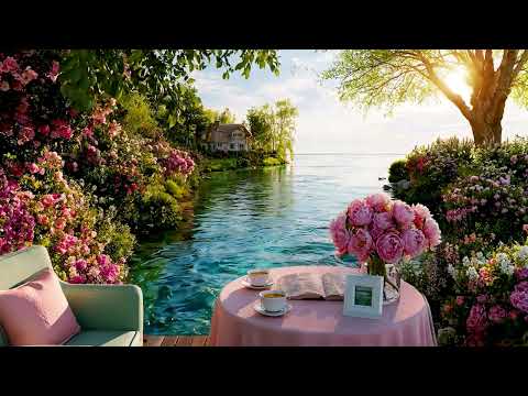 Tea by Summer Lakeside 🌷☕ Birdsong, Soft River Sounds & Calm Nature Ambience for Unwind