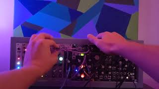 Make Noise Solar Wind Chimes patch - Telharmonic Mimeophon QPAS Wogglebug Maths