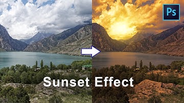How to Create Sunset Effect in Photoshop | Tun Day into Evening Sun Effect | By Photo Makeup