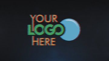 Minimal digital glitch logo animation intro ( ID-0041 )