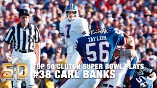 #38: Carl Banks Tackles Sammy Winder Super Bowl XXI  | Top 50 Clutch Super Bowl Plays Details