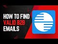 Find valid emails in bulk based on name and company website