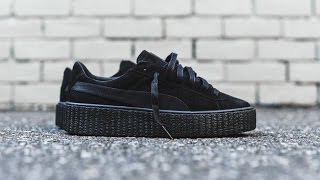 Кроссовки Рианны / Видеообзор Puma Suede Creepers Satin Rihanna от #SNKRRVWS видео Обувь Puma