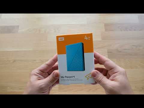 Распаковка жесткого диска Western Digital My Passport 4TB с ROZETKA