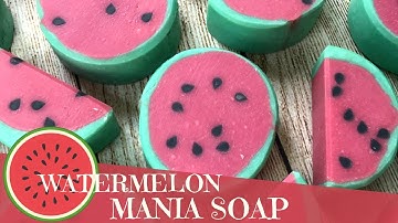 Making Watermelon Slice Cold Process Soap | 🍉 Luna Fae Creations