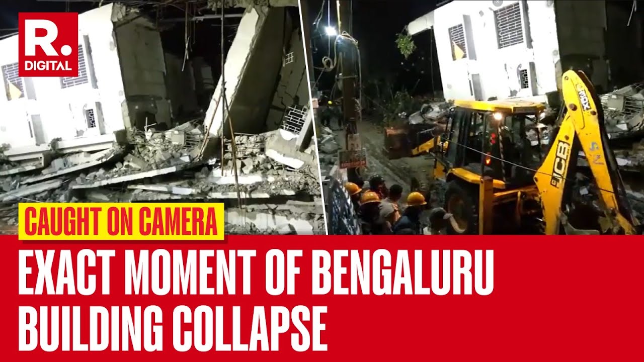 Video Captures EXACT MOMENT Under Construction Building Collapses In ...