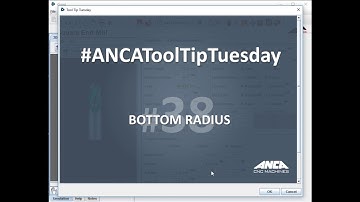 Tool Tip Tuesday 38 - Bottom Radius