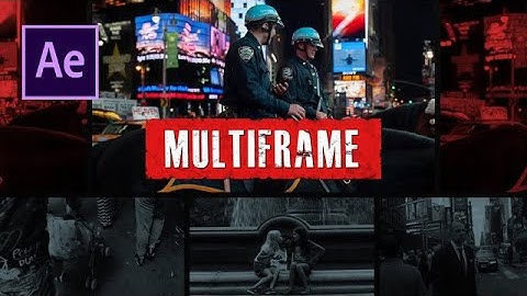 Multiframe Urban Opener After Effects Templates