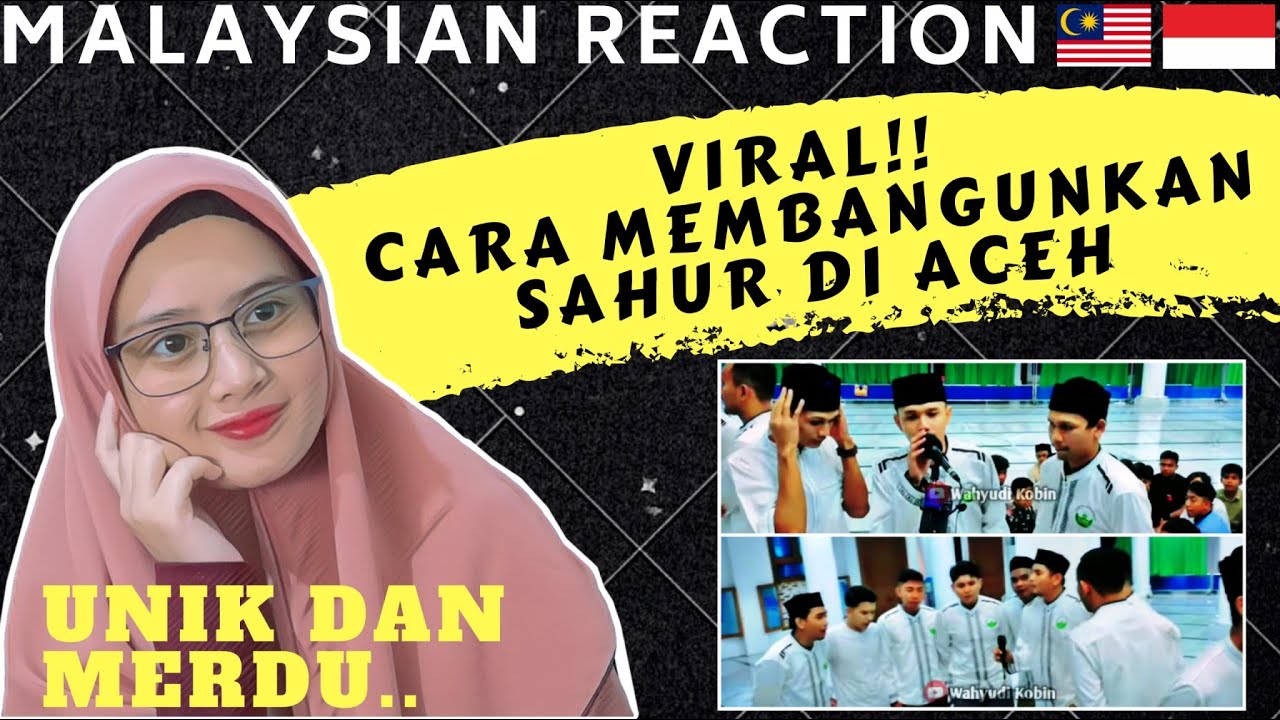 VIRAL !! PEMUDA ACEH BANGUNKAN SAHUR | UNIK DAN MERDU SUARANYA | MALAYSIAN REACTION