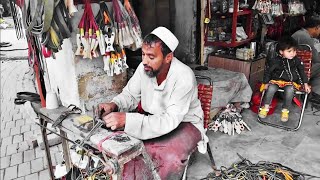 Little man making Amazing low budget Slingshot