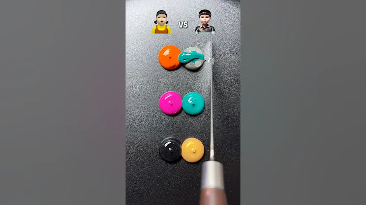 Guess the mixed colors of Squid game (Part 98) #colormixing #satisfying #sharkzhan
