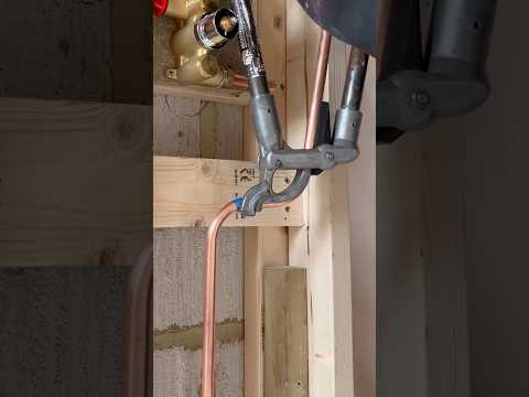 Bending copper pipes for a new shower valve!