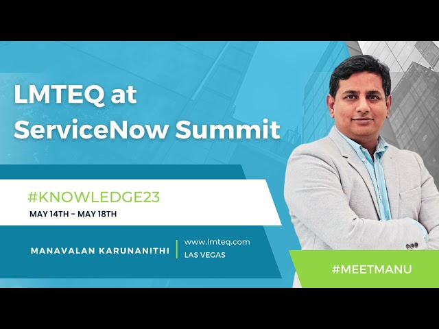 LMTEQ at ServiceNow Knowledge 2023 class=