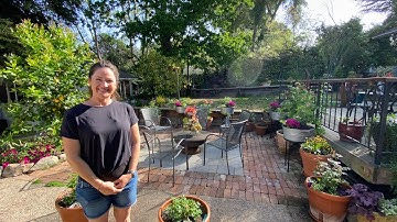 "Mesmerising people with Flowers"// Creating a Container Patio with Washbins from Start to Finish